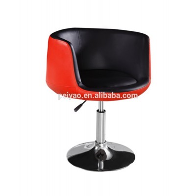 Luxury Acrylic Leather Silver Bar Stool Chair